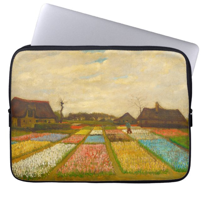 Funda Para Portátil Camas de flores Van Gogh en Holanda (Frente)