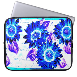 Funda Para Portátil Cambiar el color azul girasol