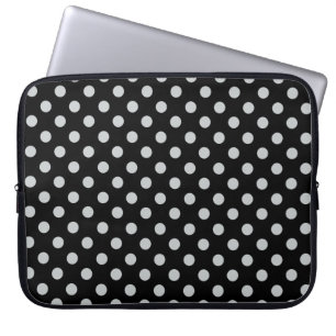Funda Para Portátil Cambiar puntos de polka gris Cualquier Personaliza