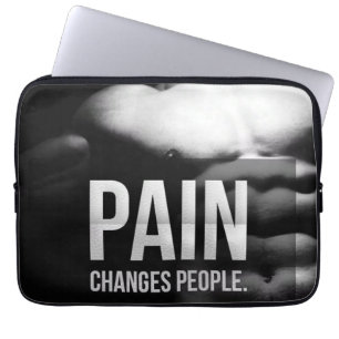 Funda Para Portátil Cambios de dolor personas - Motivación de entrenam