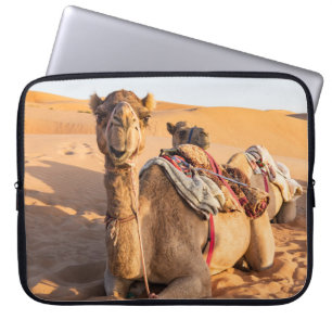 Funda Para Portátil Camello en el desierto de Omán