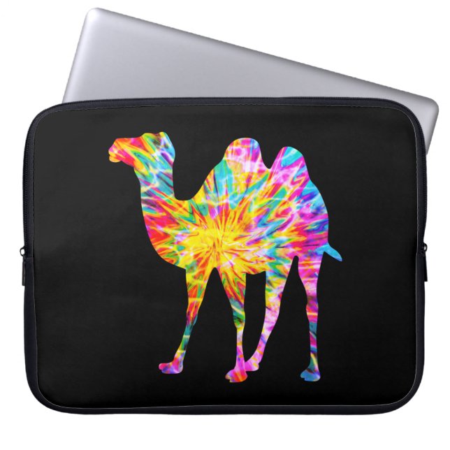 FUNDA PARA PORTÁTIL CAMELLO TIE DYE (Frente)