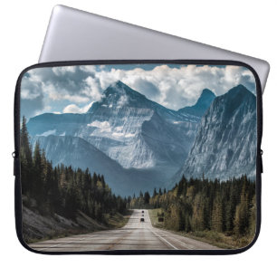 Funda Para Portátil Camino a la gran montaña, camino, bosque,tra