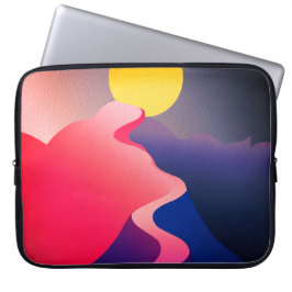Funda Para Portátil Camino al Sol – Vibrante Montaña Abstracta