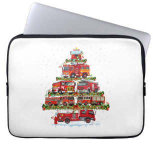 Funda Para Portátil Camión de bomberos enciende a Navidades de bombero