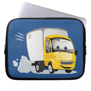 Funda Para Portátil ¡Camión de Personalizado Amarillo para niños!