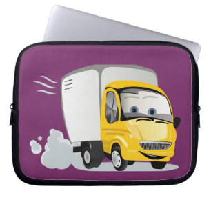 Funda Para Portátil ¡Camión de Personalizado Amarillo para niños!