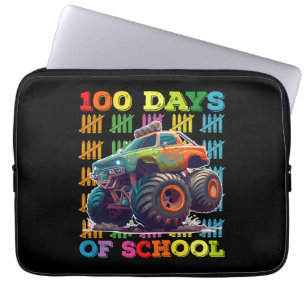 Funda Para Portátil Camión monstruo de 100 días de escuela Profesor Es