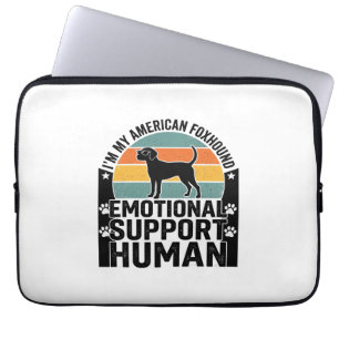 Funda Para Portátil Camisa de apoyo emocional humano Foxhound American