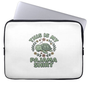 Funda Para Portátil Camisa De Dormir De Tortuga Lindo Vintage Vector D