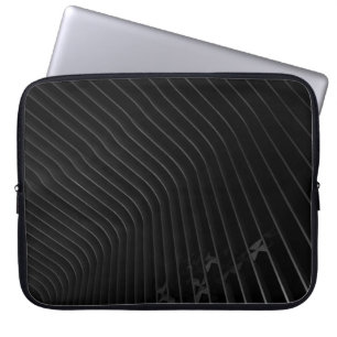 Funda Para Portátil Camisas de vestir de rayas blancas y negras