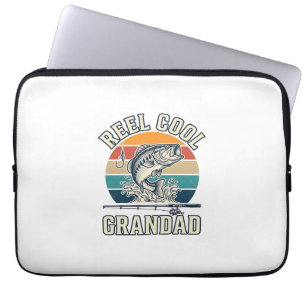 Funda Para Portátil Camiseta Atardecer Vintage Pesca Abuelo Genial Car