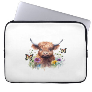 Funda Para Portátil Camiseta Clásica de Cow para bebés en Highland