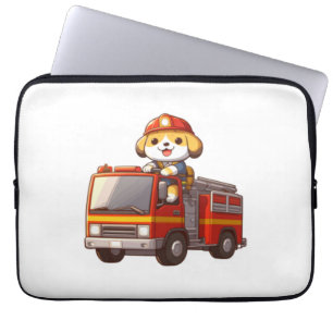 Funda Para Portátil Camiseta clásica para bomberos de perros (1)