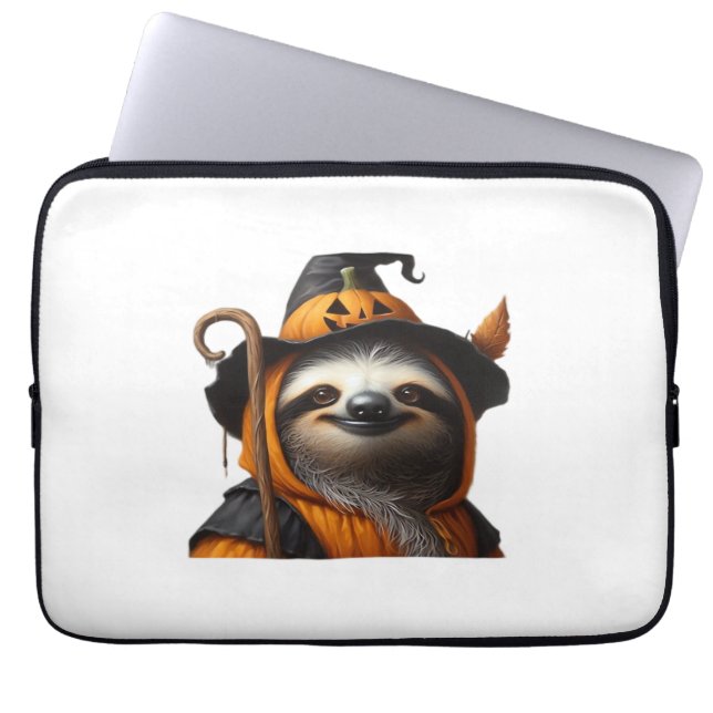 Funda Para Portátil Camiseta clásica Sloth Halloween (Frente)