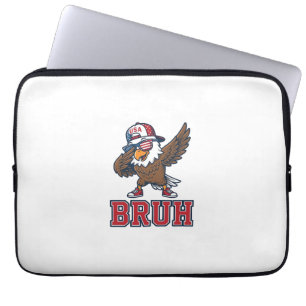 Funda Para Portátil Camiseta con grabado vintage del águila patriótica