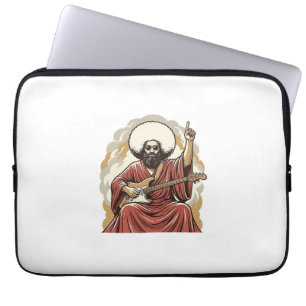 Funda Para Portátil Camiseta de arte vectorial de guitarrista con grab