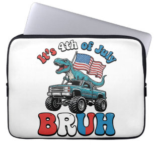 Funda Para Portátil Camiseta de camión monstruo de dinosaurio divertid