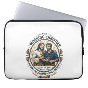 Funda Para Portátil Camiseta de Construcción Jesús Gráficos Cristianos