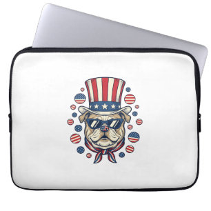 Funda Para Portátil Camiseta de diseño de grabado vintage de bulldog p