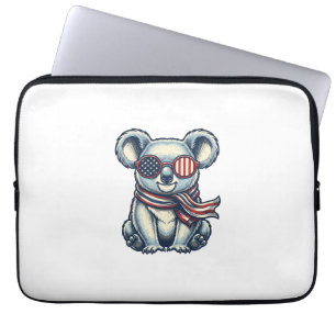 Funda Para Portátil Camiseta de diseño de grabado vintage de koala pat