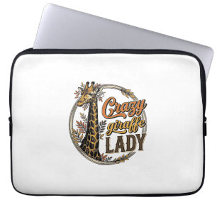 Funda Para Portátil Camiseta de diseño de grabado vintage de la loca d