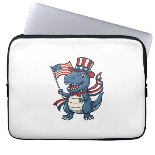 Funda Para Portátil Camiseta de diseño vectorial vintage de dinosaurio
