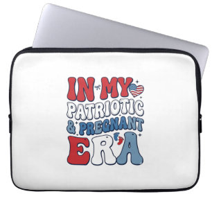 Funda Para Portátil Camiseta de embarazo vintage de la era embarazada 