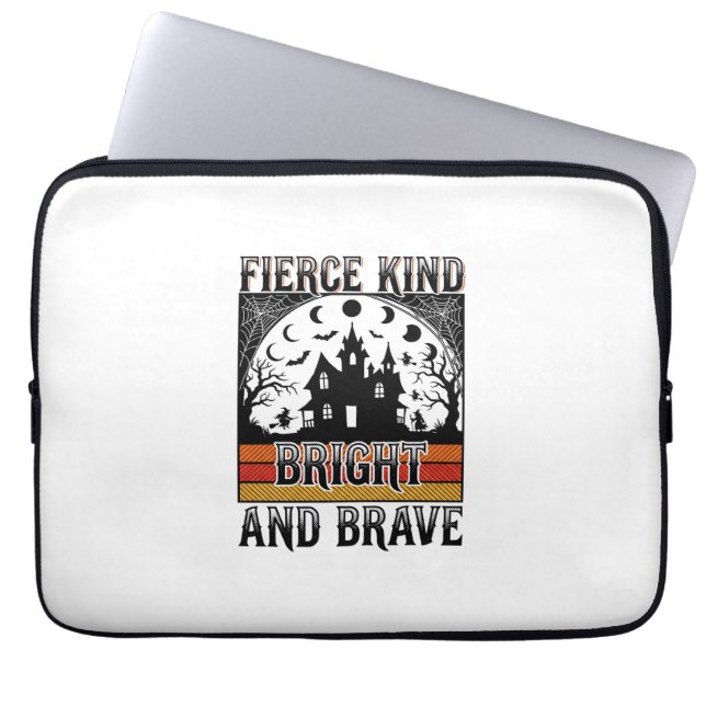 Funda Para Portátil Camiseta de Empoderamiento de Halloween Valiente D (Frente)