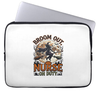 Funda Para Portátil Camiseta de enfermera de Halloween Diseño divertid