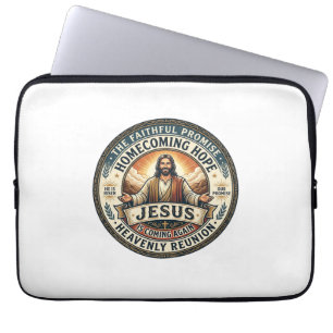Funda Para Portátil Camiseta de esposa militar de Jesús esperando espo