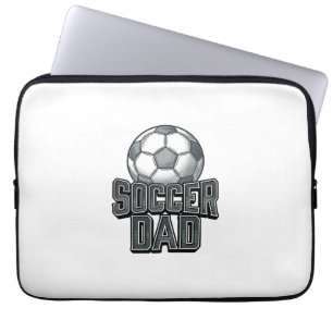 Funda Para Portátil Camiseta de grabado en negrita para papá de fútbol