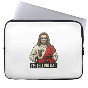Funda Para Portátil Camiseta de grabado vintage de café del Santo Padr