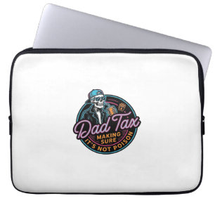 Funda Para Portátil Camiseta de grabado vintage de esqueleto de impues