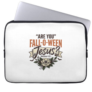 Funda Para Portátil Camiseta de grabado vintage de Jesús Fall-O-Ween c