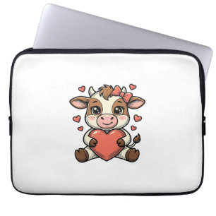 Funda Para Portátil Camiseta de grabado vintage de ternera bebé linda