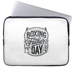 Funda Para Portátil Camiseta de grabado vintage del día del padre boxe