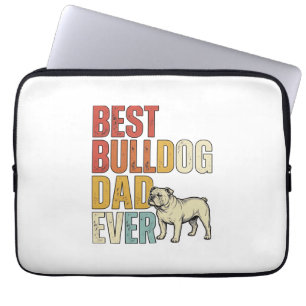 Funda Para Portátil Camiseta de grabado vintage del mejor papá Bulldog