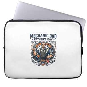 Funda Para Portátil Camiseta de mecánico del día del padre Dad diverti