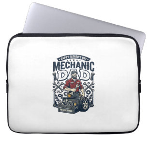 Funda Para Portátil Camiseta de mecánico del día del padre Dad diverti