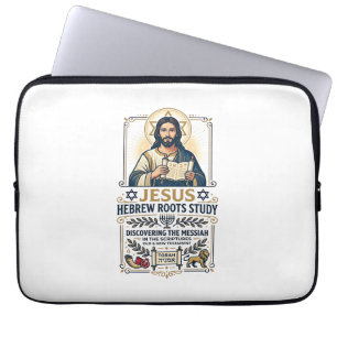 Funda Para Portátil Camiseta de nerd de idiomas de la Biblia de Jesús
