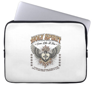 Funda Para Portátil Camiseta del Corazón Alado del Grabado Vintage del