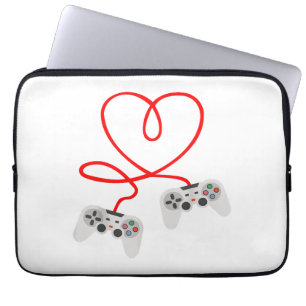 Funda Para Portátil Camiseta Día de San Valentín de videojuegos con co