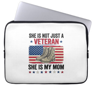 Funda Para Portátil Camiseta Diseño Botas Militares Patrióticas Madre