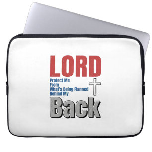 Funda Para Portátil Camiseta Diseño De Fe Cristiana Protegeme Señor_1
