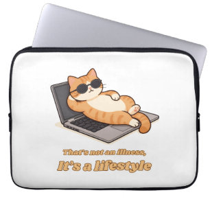 Funda Para Portátil Camiseta Divertida de Gato en Portátil – Eso No es
