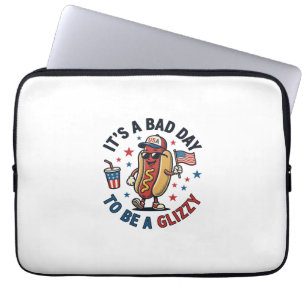 Funda Para Portátil Camiseta divertida de grabado vintage de hot dog p
