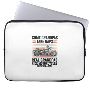 Funda Para Portátil Camiseta divertida de grabado vintage de motocicle
