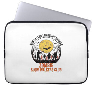 Funda Para Portátil Camiseta Divertida de Zombie con Luna Grabada y Hu
