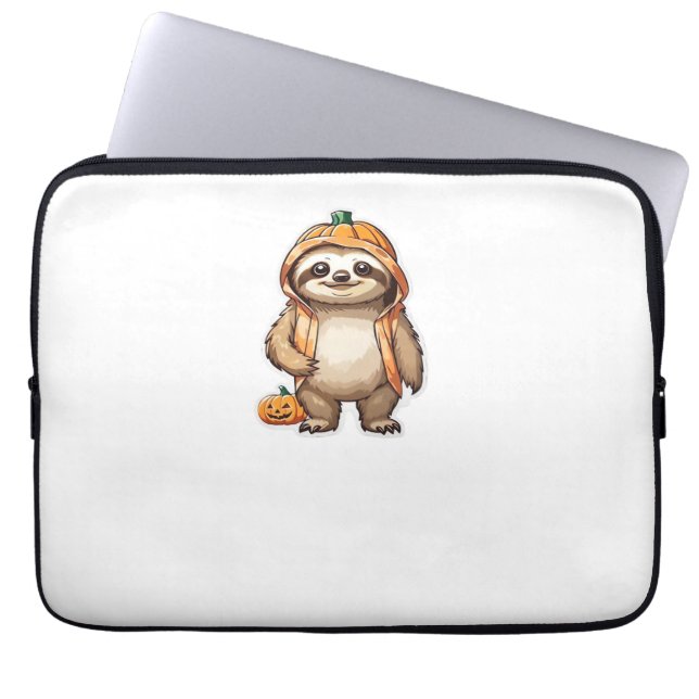 Funda Para Portátil Camiseta esencial de Halloween Slothster (Frente)